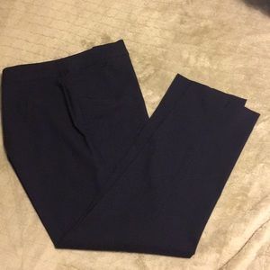 Navy stretch slacks